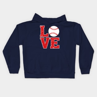 Love Baseball Kids Hoodie